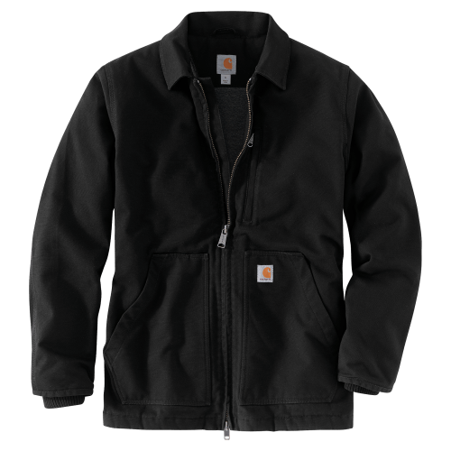 Carhartt Loose-Fit Washed Duck Sherpa-Fleece Lined Coat for Men | Bass ...